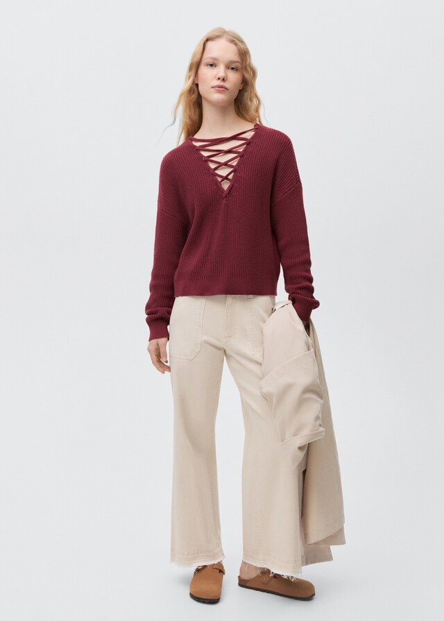 Mango Culotte-Jeans mit Taschen Sonderangebote