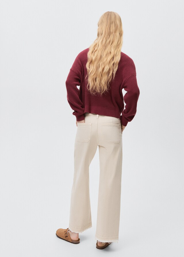 Mango Culotte-Jeans mit Taschen Sonderangebote