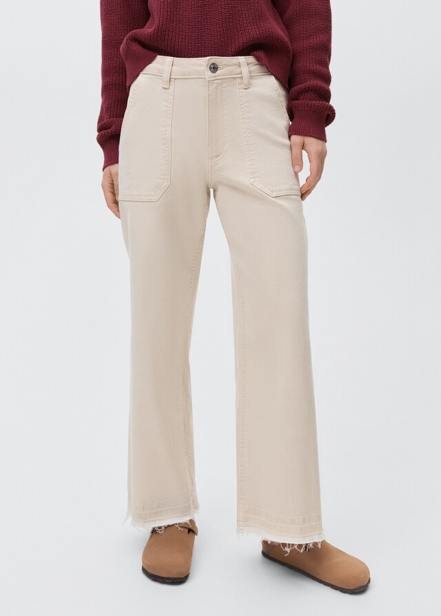 Mango Culotte-Jeans mit Taschen Sonderangebote