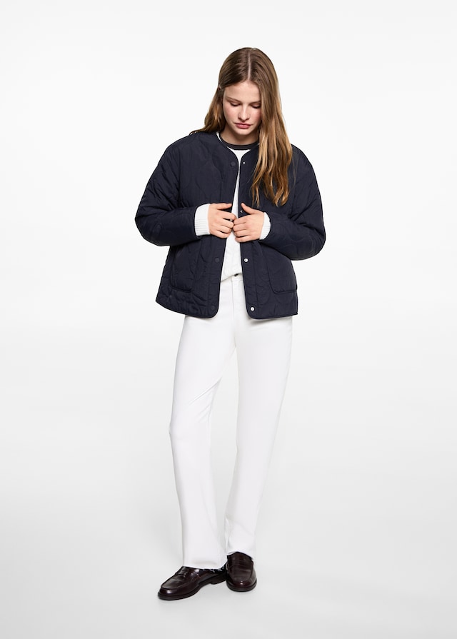 Mango Steppjacke mit Taschen Riesige Ersparnisse