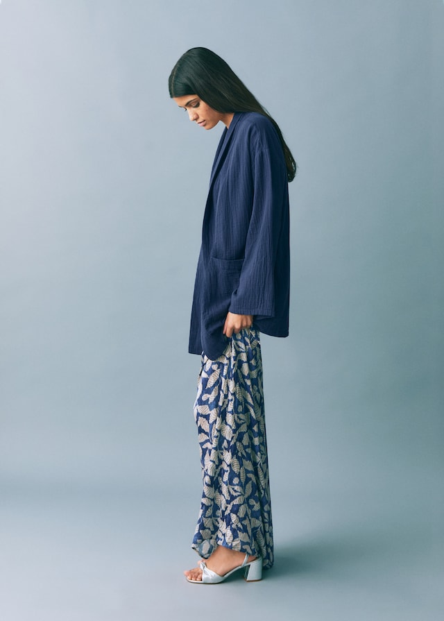 Mango Kimono-Jacke Bambula Tiefpreis