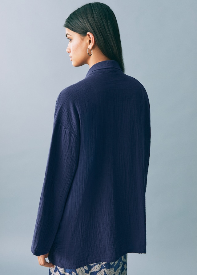 Mango Kimono-Jacke Bambula Tiefpreis
