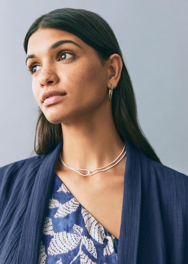 Mango Kimono-Jacke Bambula Tiefpreis