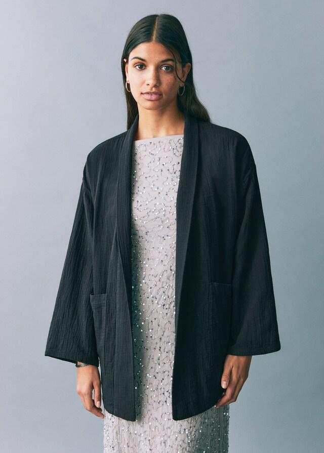 Mango Kimono-Jacke Bambula