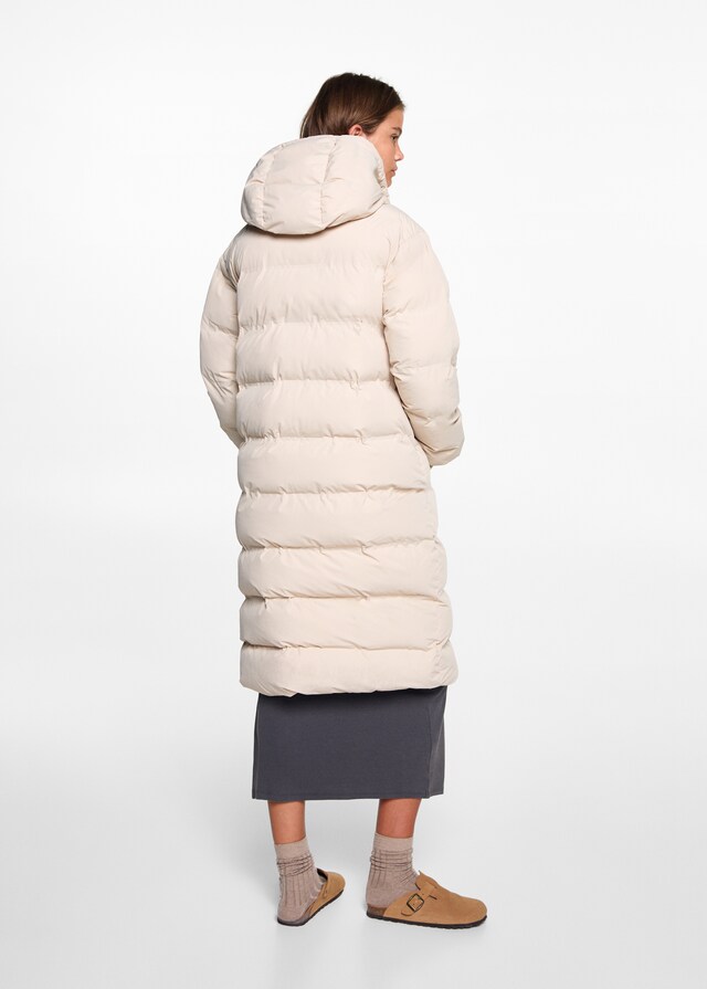 Mango Langer Steppanorak Kostenlose Rückgabe