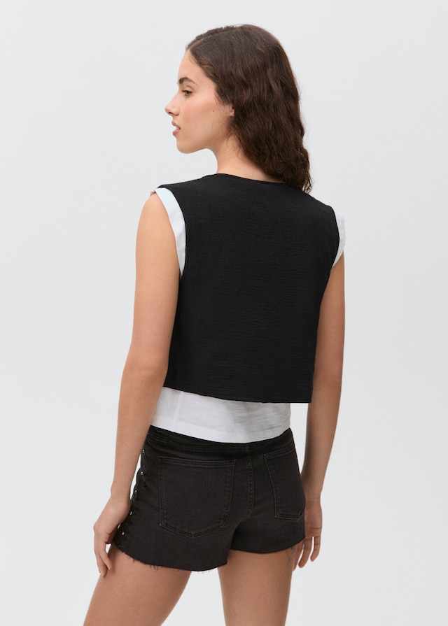 Mango Bestickte Weste Clearance-Verkauf