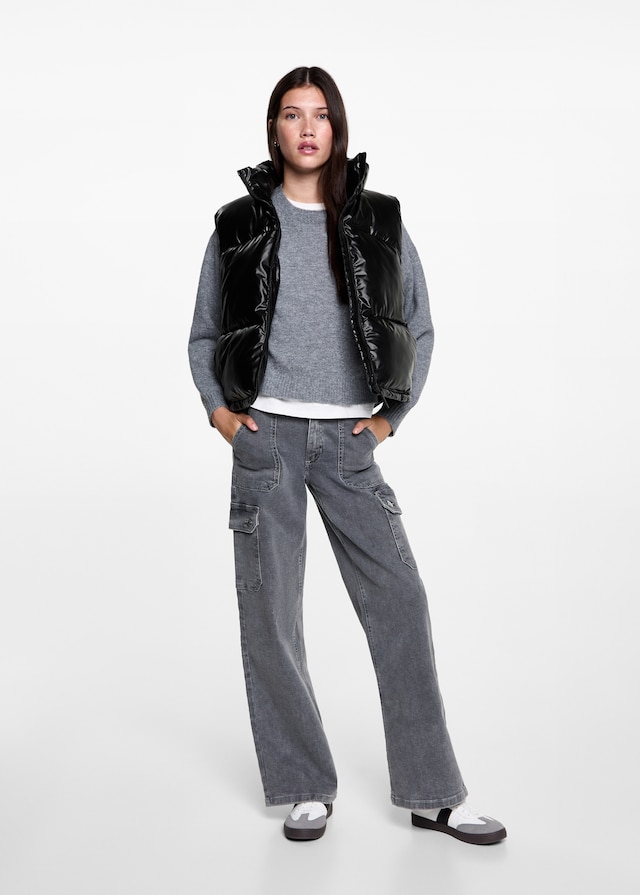 Mango Steppanorak mit Taschen Kostenloser Versand international