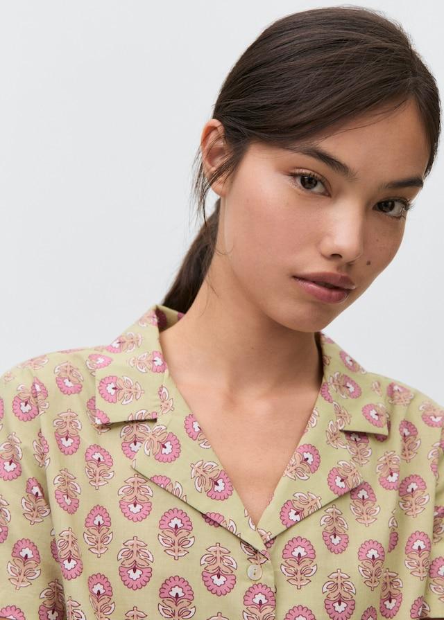 Mango Pyjama-Pack aus gemusterter Baumwolle Im Verkauf