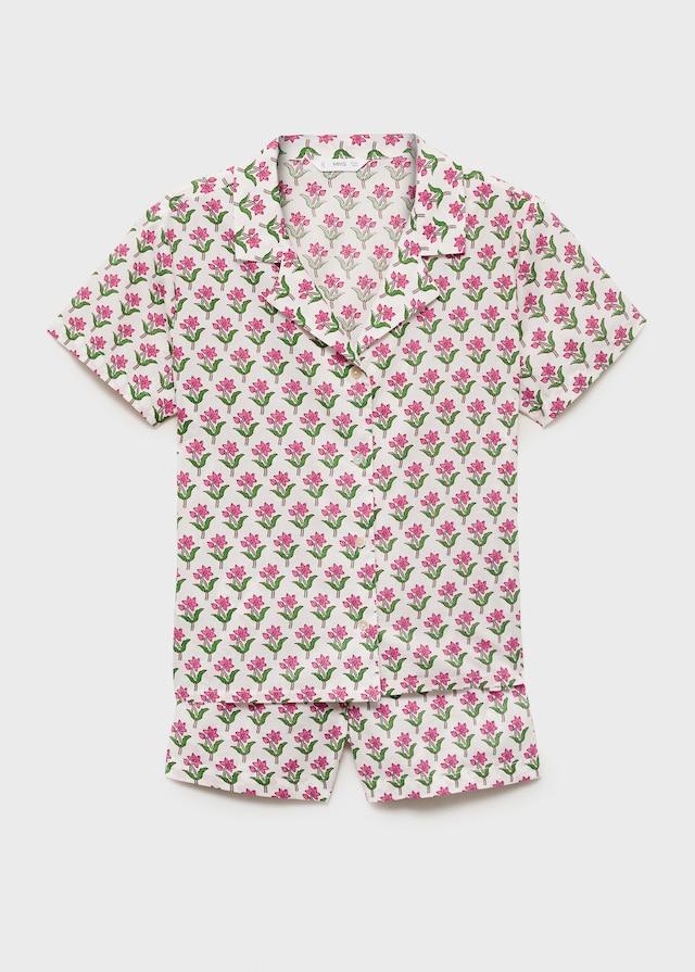 Mango Pyjama-Pack aus gemusterter Baumwolle Rabatte dieses Monats