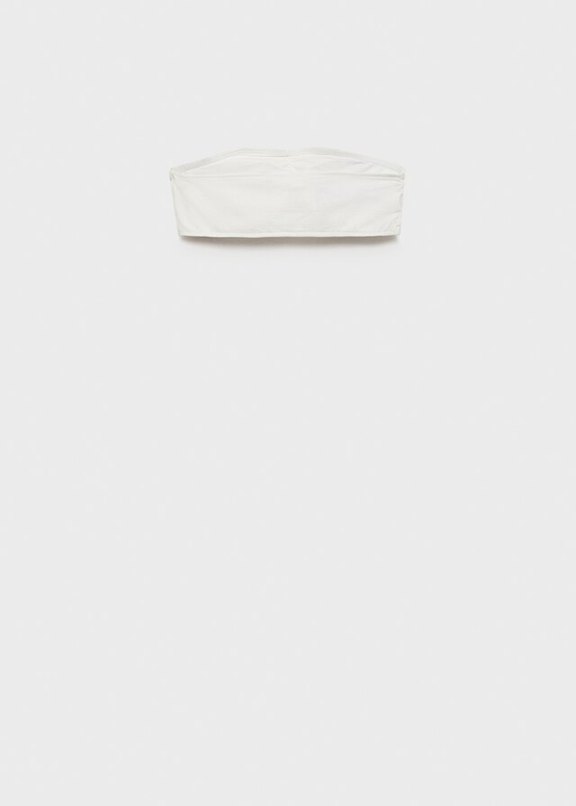 Mango Gerafftes Bandeau-Top