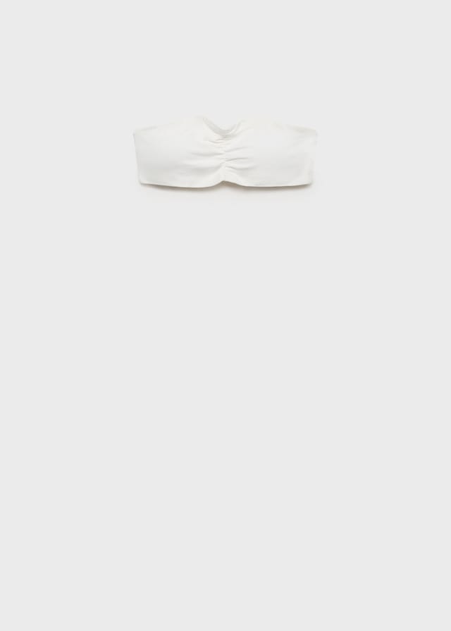Mango Gerafftes Bandeau-Top Auslauf