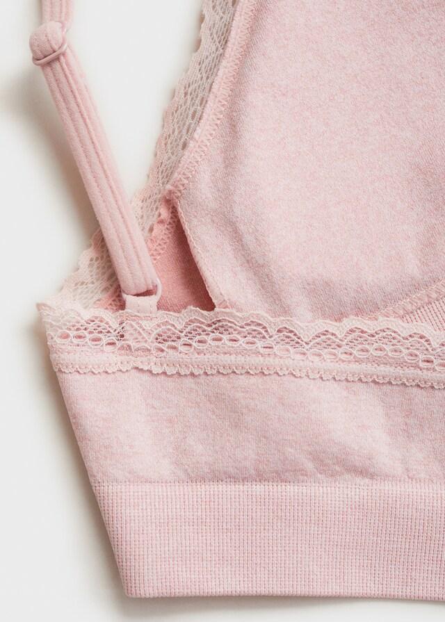 Mango Triangel-BH mit Seidenspitze-Detail Angebote