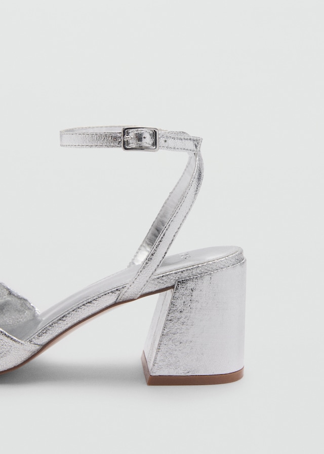 Mango Sandale mit Metallic-Schleifendetail Günstiger Verkauf