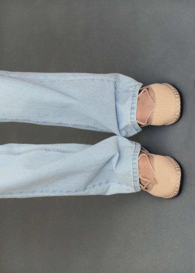 Mango Strick-Ballerina mit Schnürsenkeldetails Fabrikpreis