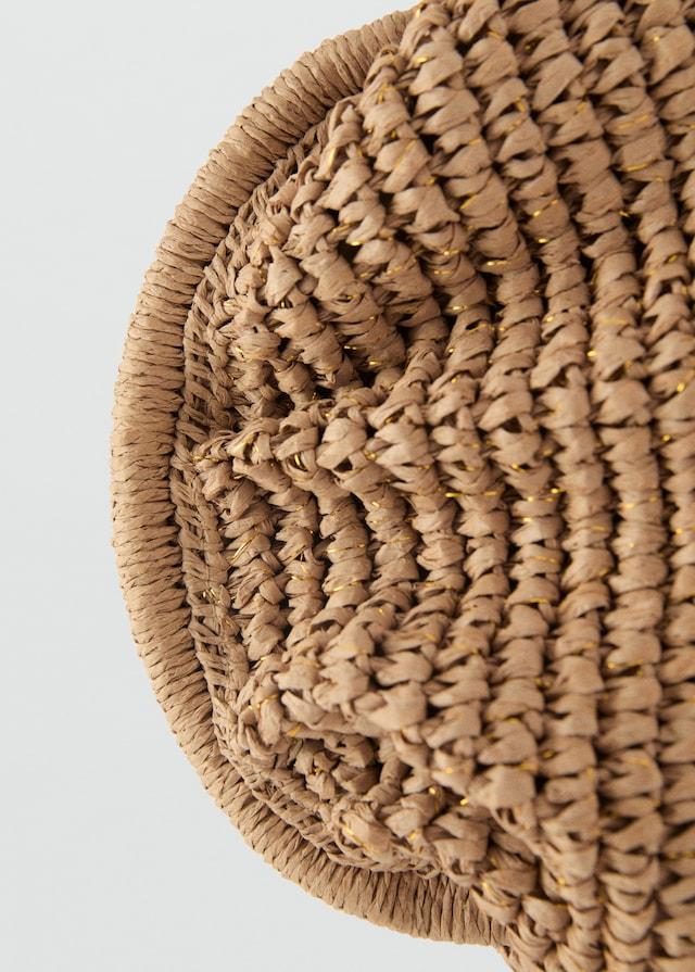 Mango Clutch-Tasche aus Naturfaser Sonderangebot