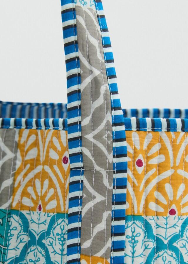 Mango Patchwork-Stepptasche Rabatt