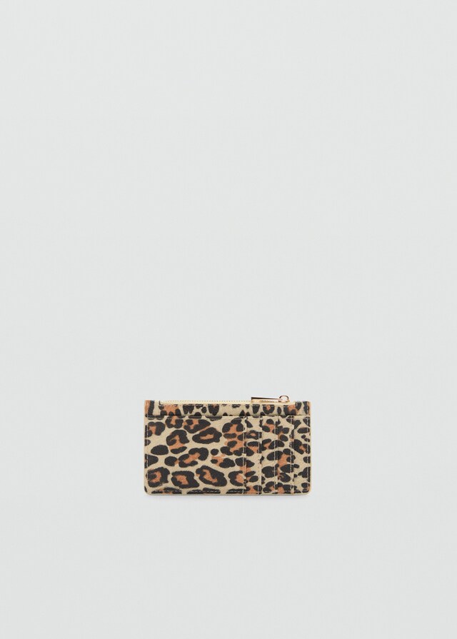 Mango Geldbörse mit Leder-Effekt und Leoparden-Print