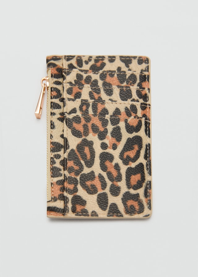 Mango Geldbörse mit Leder-Effekt und Leoparden-Print Black Friday