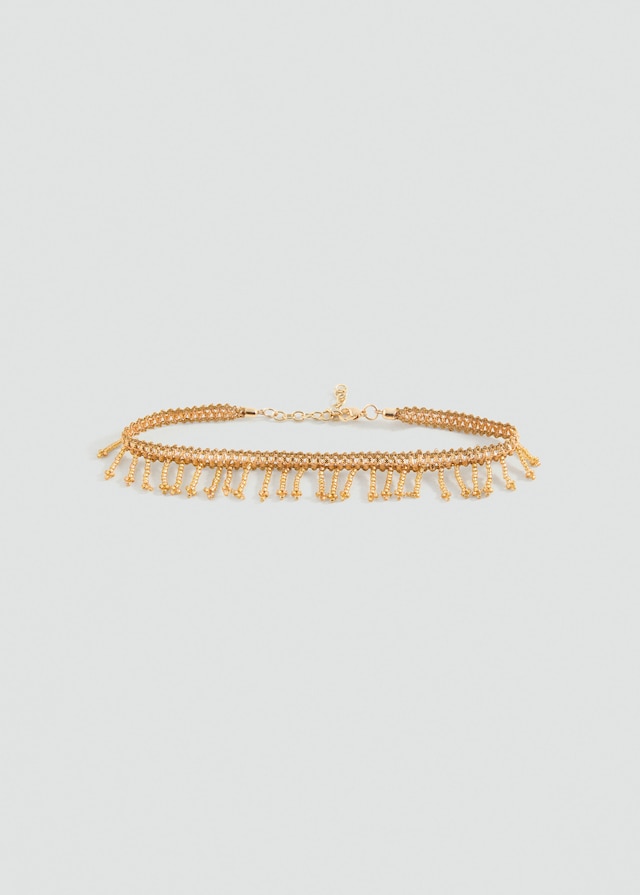 Mango Kristall-Chokerkette Neueste Mode