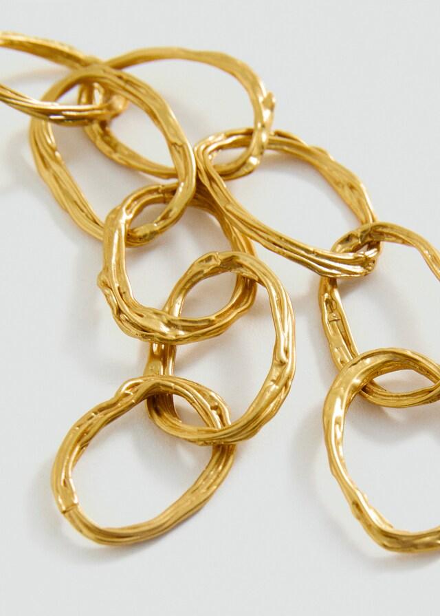 Mango Ohrhänger mit verschlungenen Ringen Exklusive Angebote