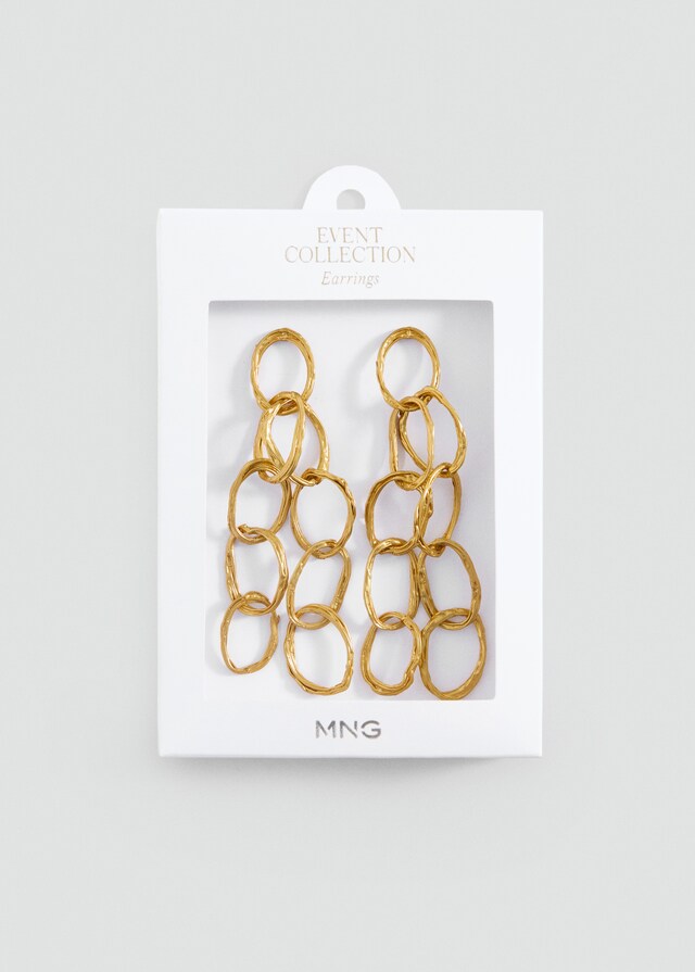 Mango Ohrhänger mit verschlungenen Ringen Exklusive Angebote