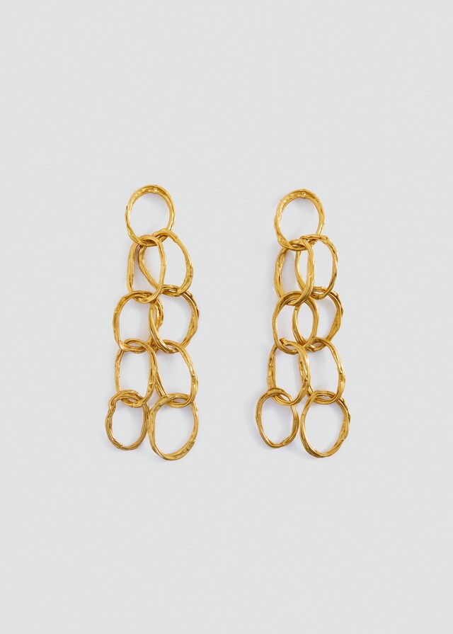Mango Ohrhänger mit verschlungenen Ringen Exklusive Angebote