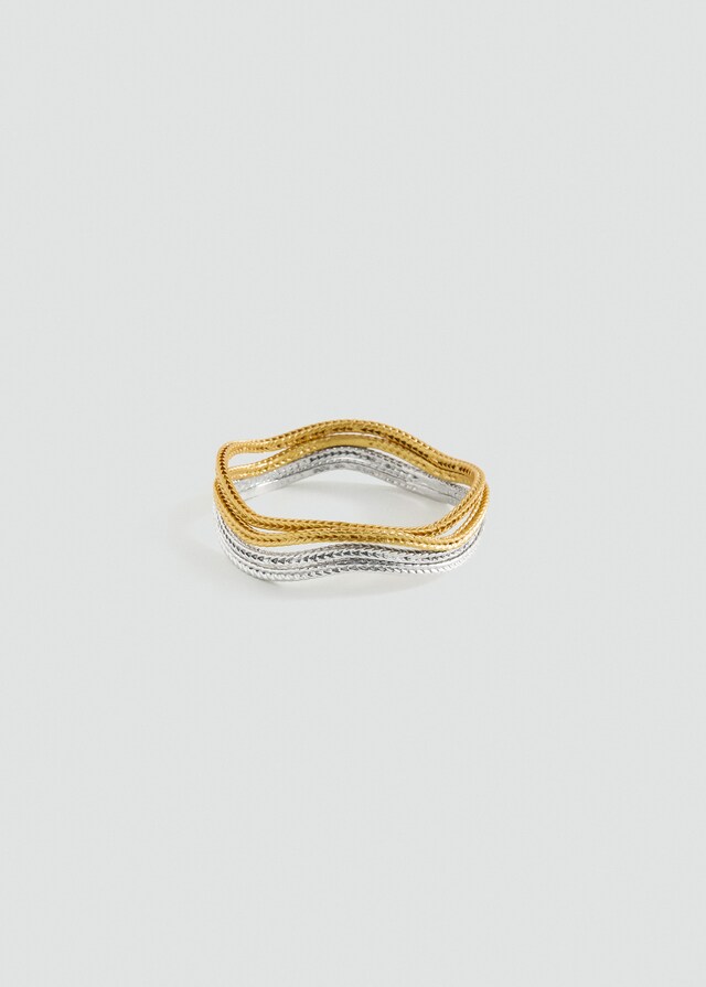 Mango Set mit Metallarmreifen Große Rabatte