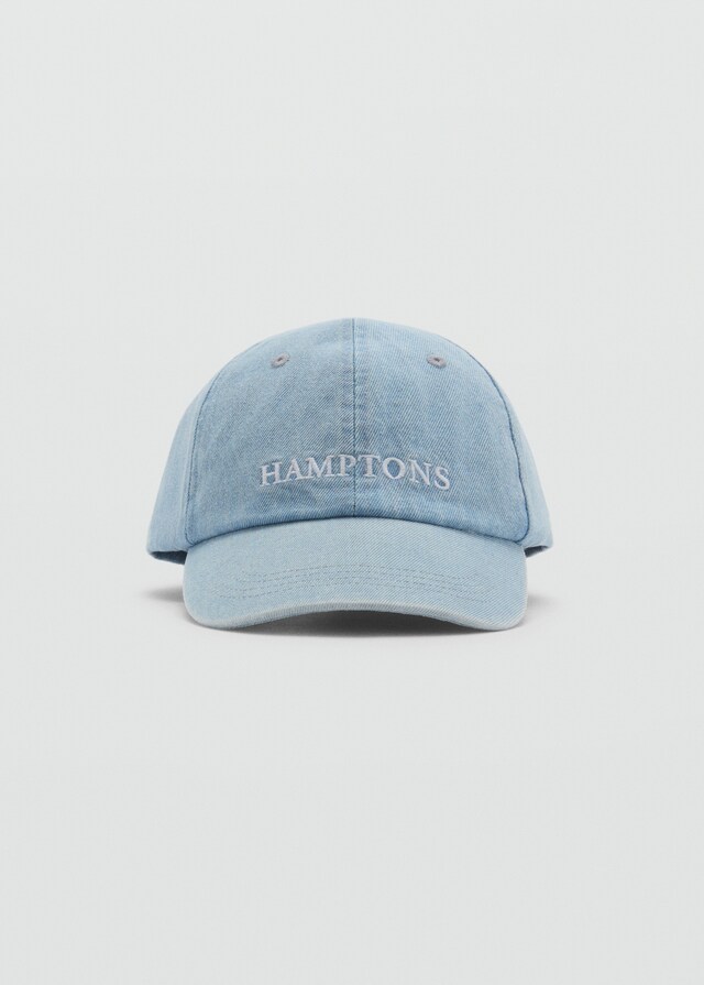 Mango Jeans-Cap mit Schriftzug