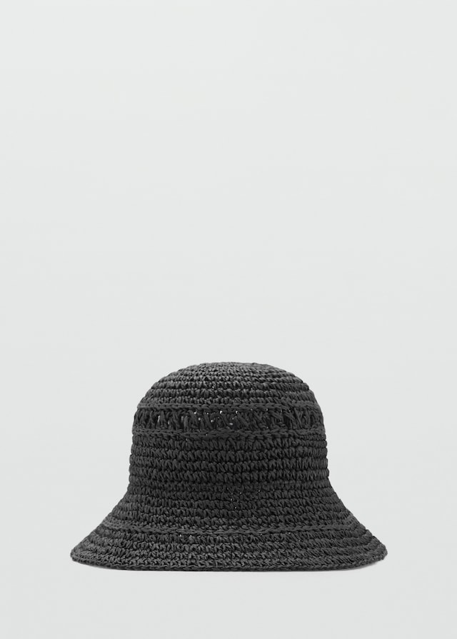 Mango Bucket Hat aus Stroh Neueste Stile