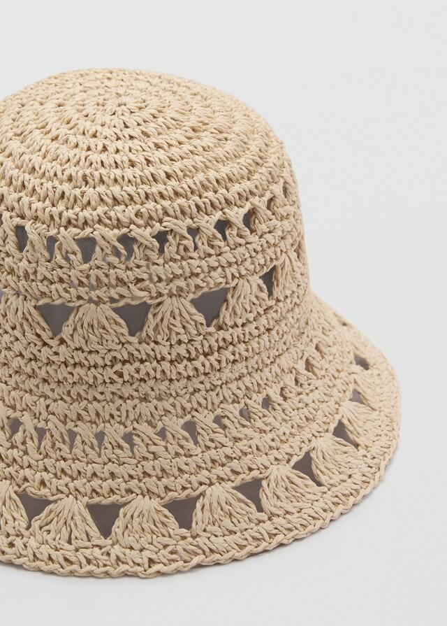 Mango Bucket Hat aus Stroh Zeitbegrenzte Promotion