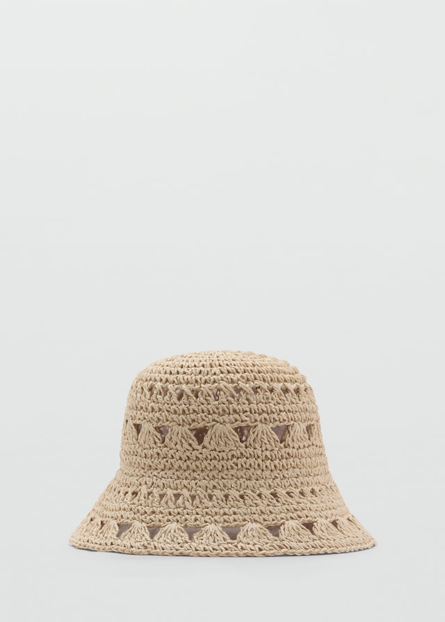 Mango Bucket Hat aus Stroh Zeitbegrenzte Promotion