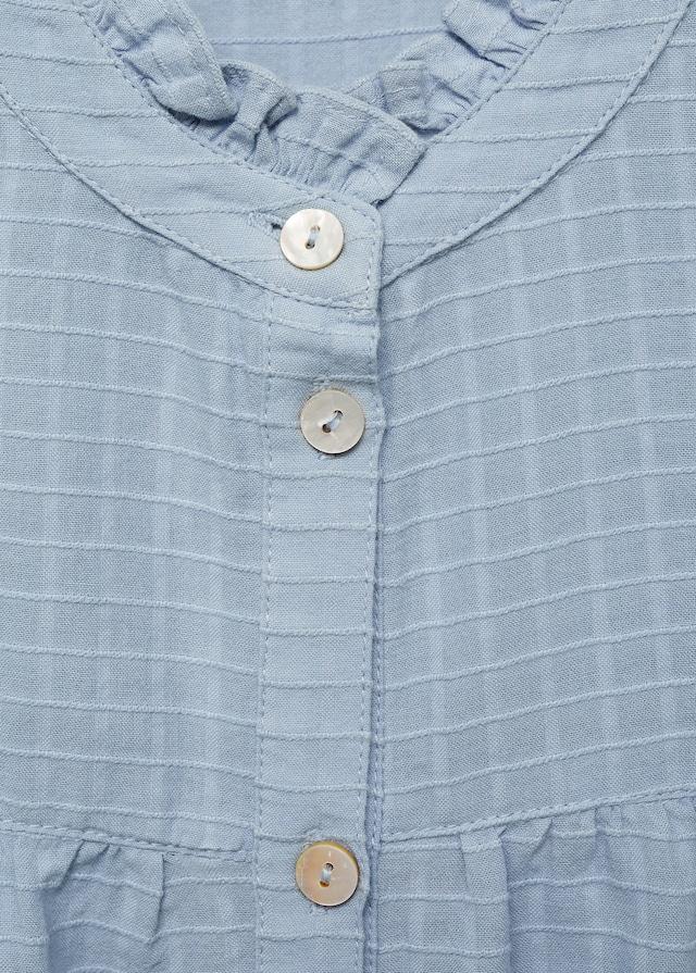 Mango Texturierte Karo-Bluse Nur für heute