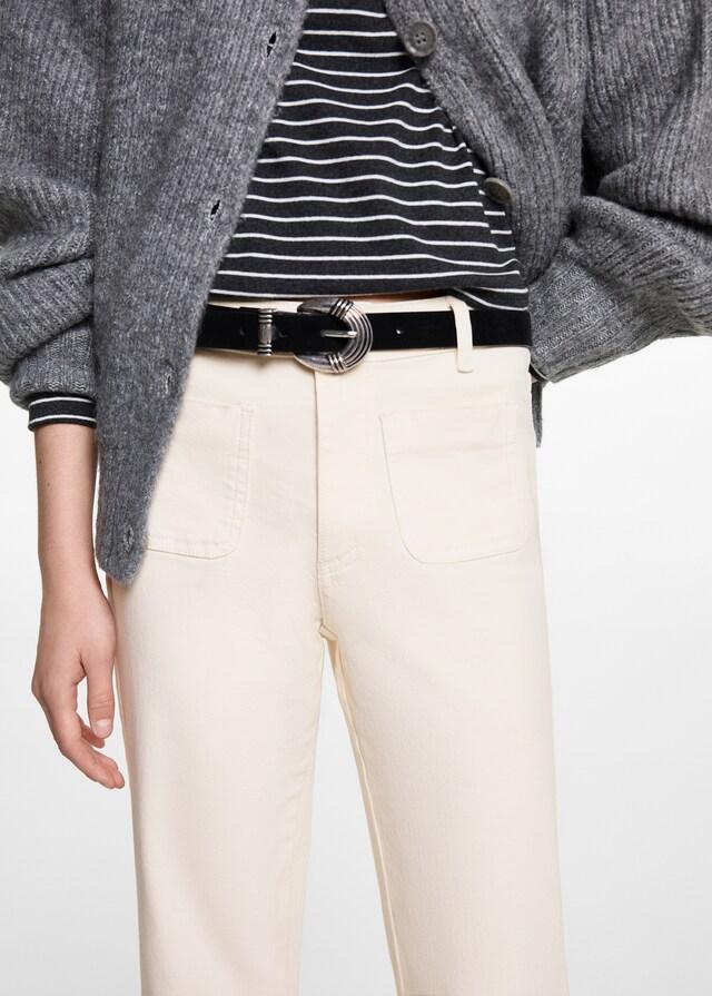 Mango Flared Jeans mit Taschen 50% Rabatt mit kostenlosem Versand