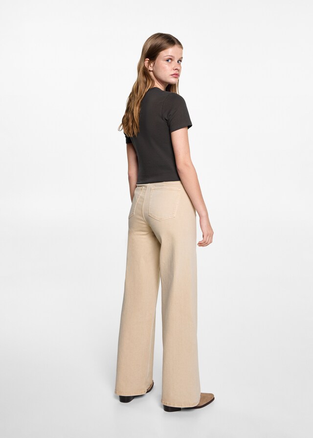 Mango Wide Leg-Jeans Kostenloser Versand international