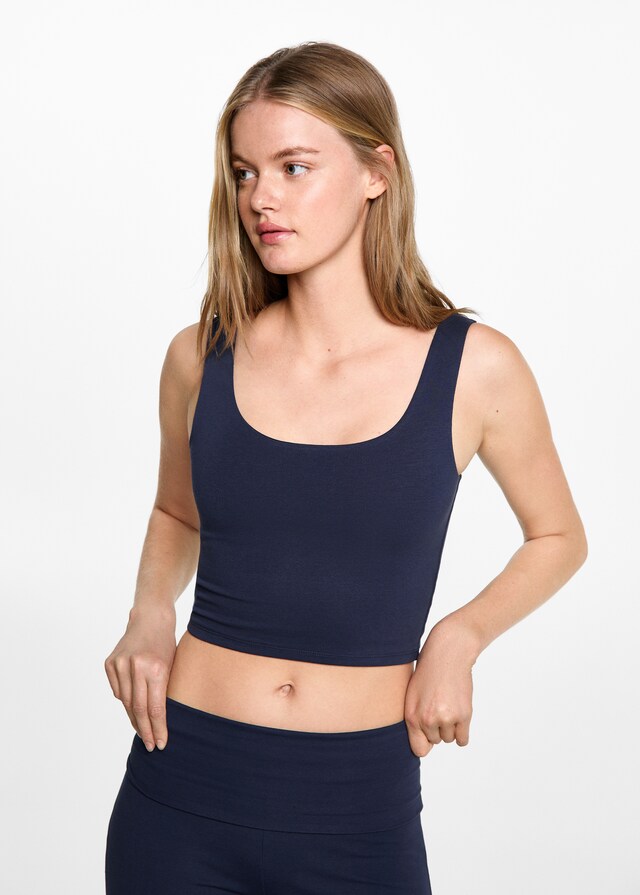 Mango Bauchfreies Sport-Top