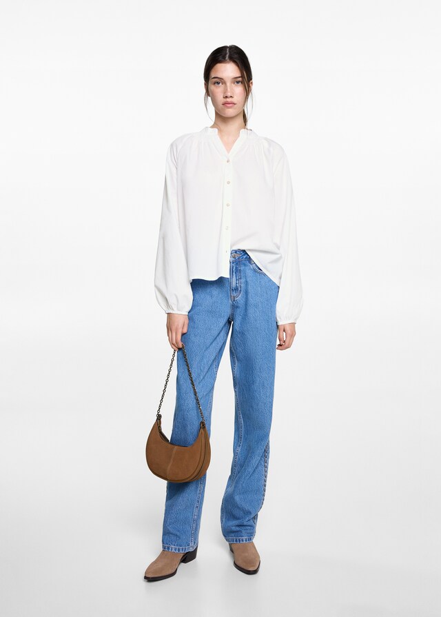 Mango Bluse mit Ballonärmeln Online
