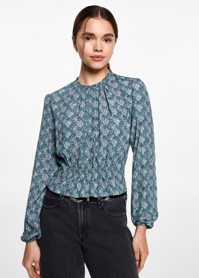 Mango Bluse mit Blumenmuster