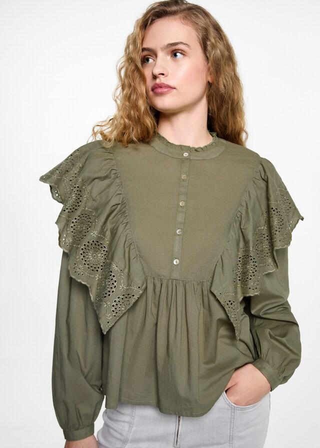 Mango Rüschenbluse