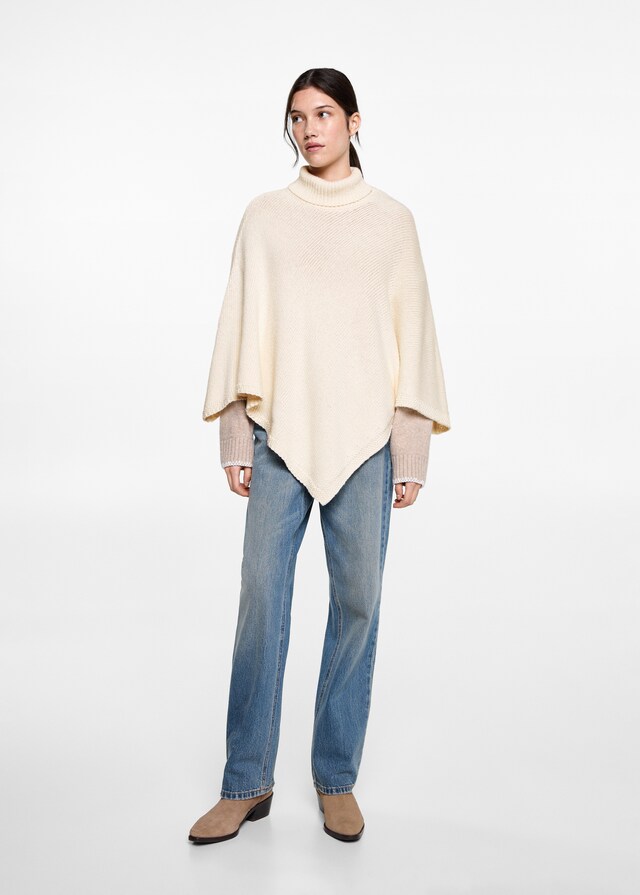 Mango Strickponcho Online Shopping