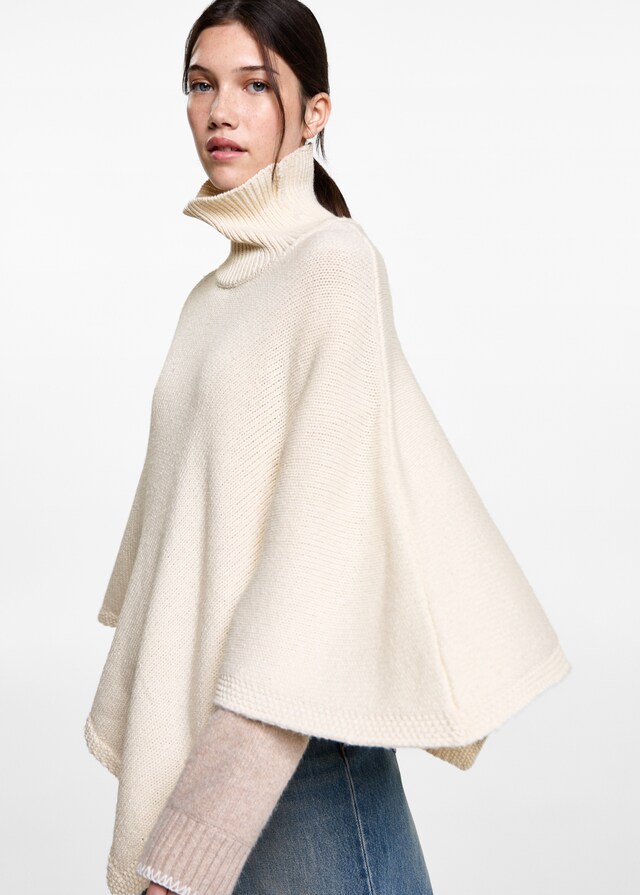 Mango Strickponcho Online Shopping