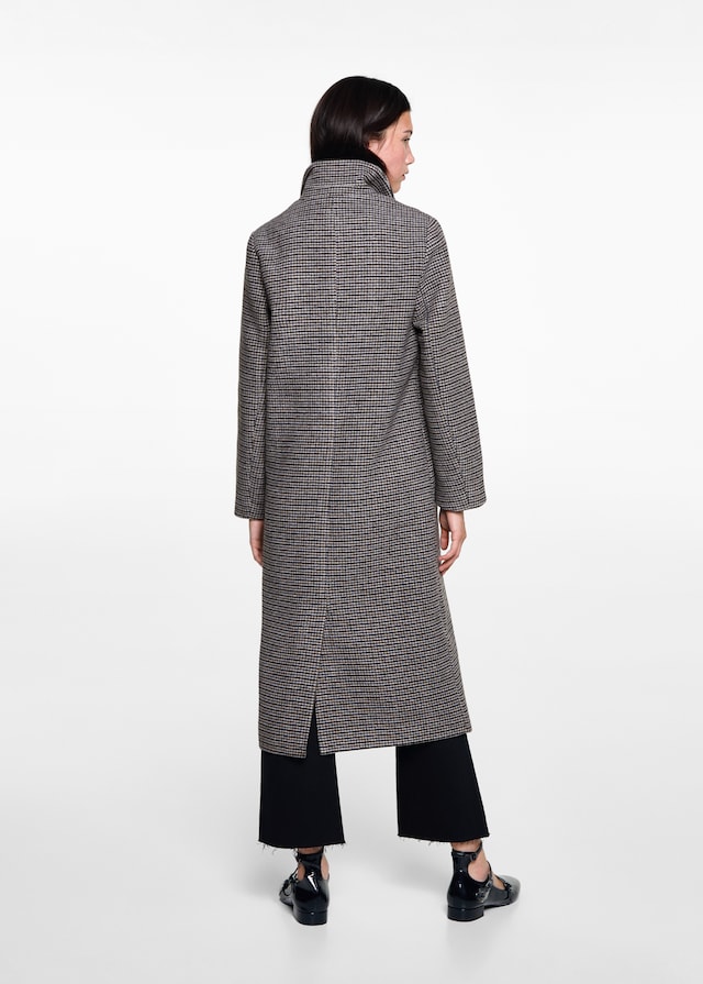 Mango Wollmantel mit Hahnentritt Black Friday
