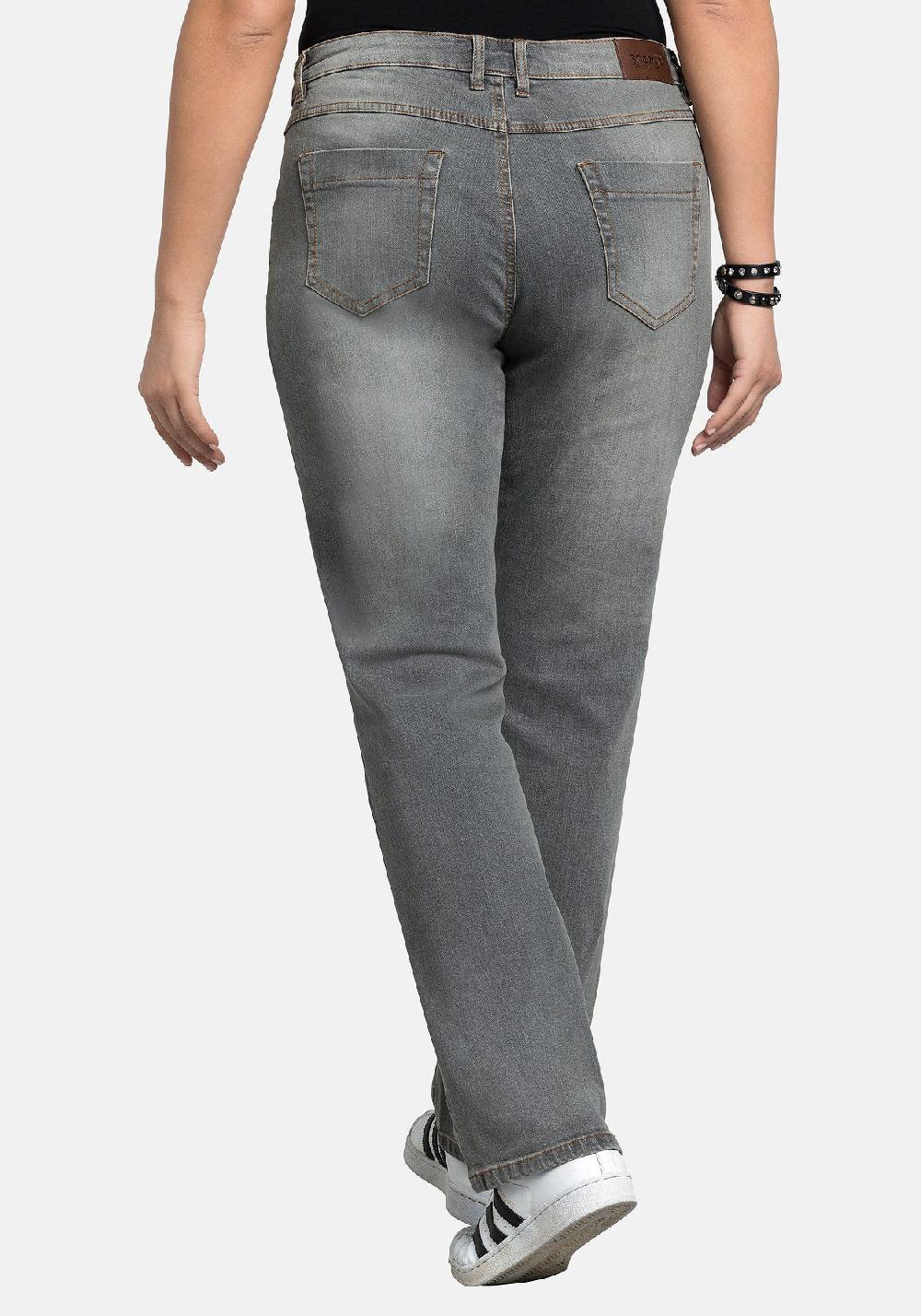 sheego Jeans »Die Gerade« mit Used-Effekten Fabrik Onlineshop