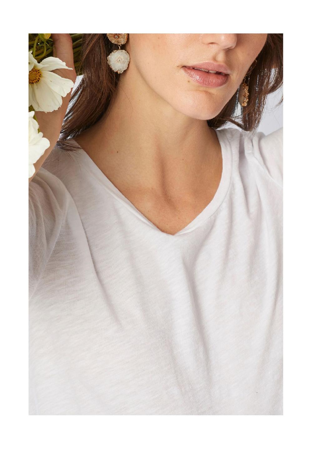 rich&royal T-Shirt Baumwolle U-Ausschnitt für Damen Großer Ausverkauf