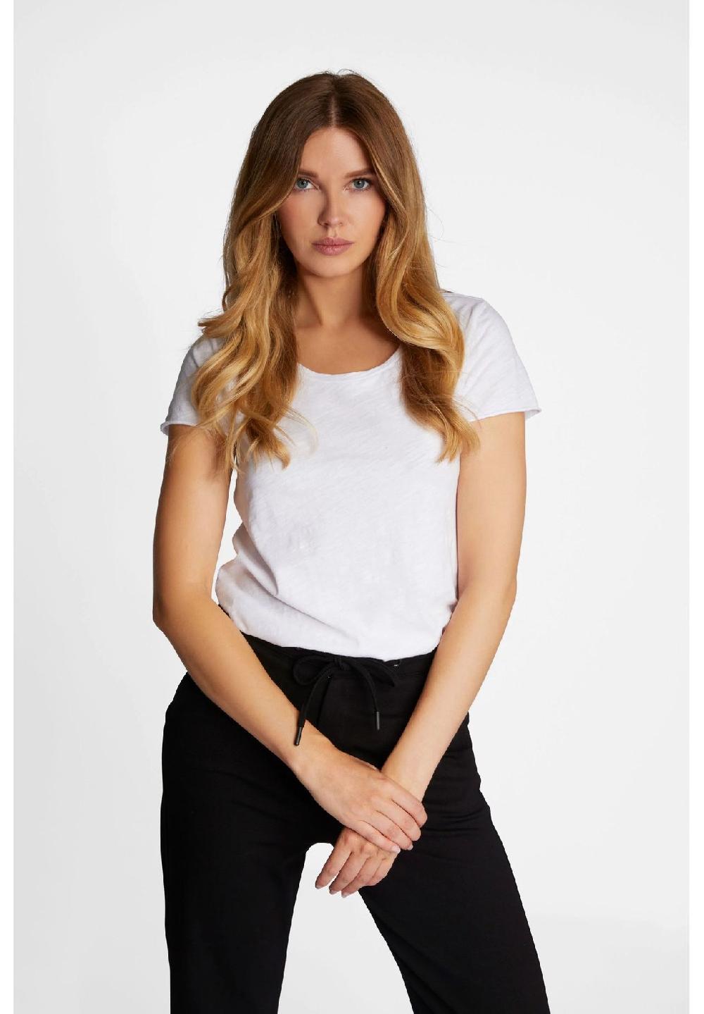 rich&royal T-Shirt Baumwolle U-Ausschnitt für Damen Großer Ausverkauf