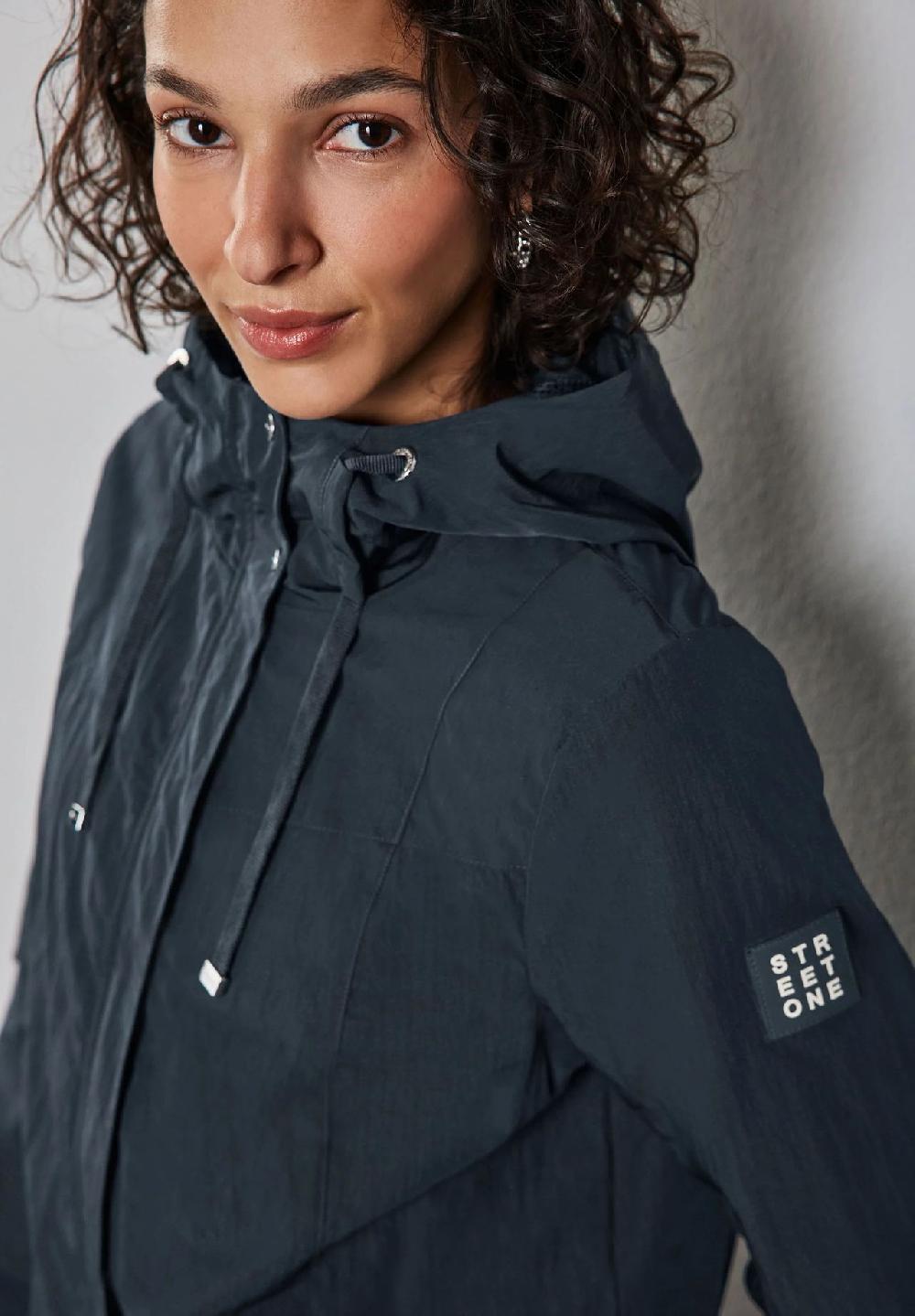 Street One Windbreaker verdeckter Reißverschluss Patch für Damen Muttertagsangebot