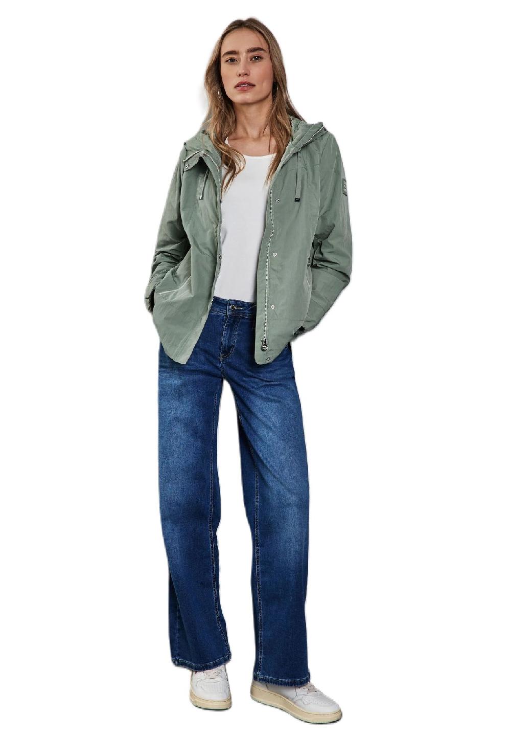 Street One Windbreaker verdeckter Reißverschluss Patch für Damen Vatertagsangebot