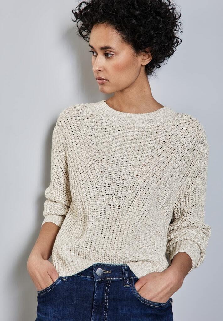 Street One Pullover Rippblende für Damen Heißer Verkauf
