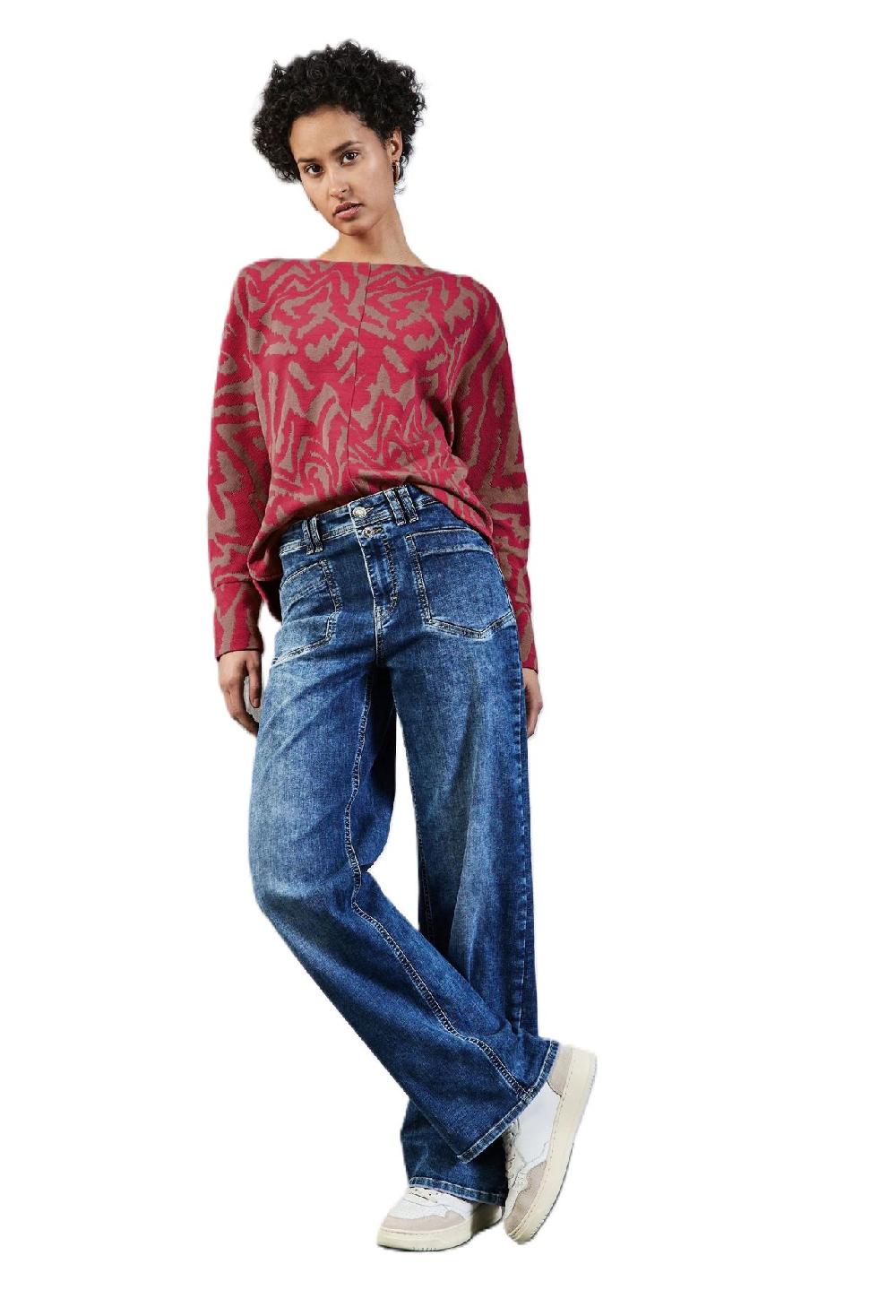 Street One Langarmshirt U-Boot-Ausschnitt für Damen Online Outlet