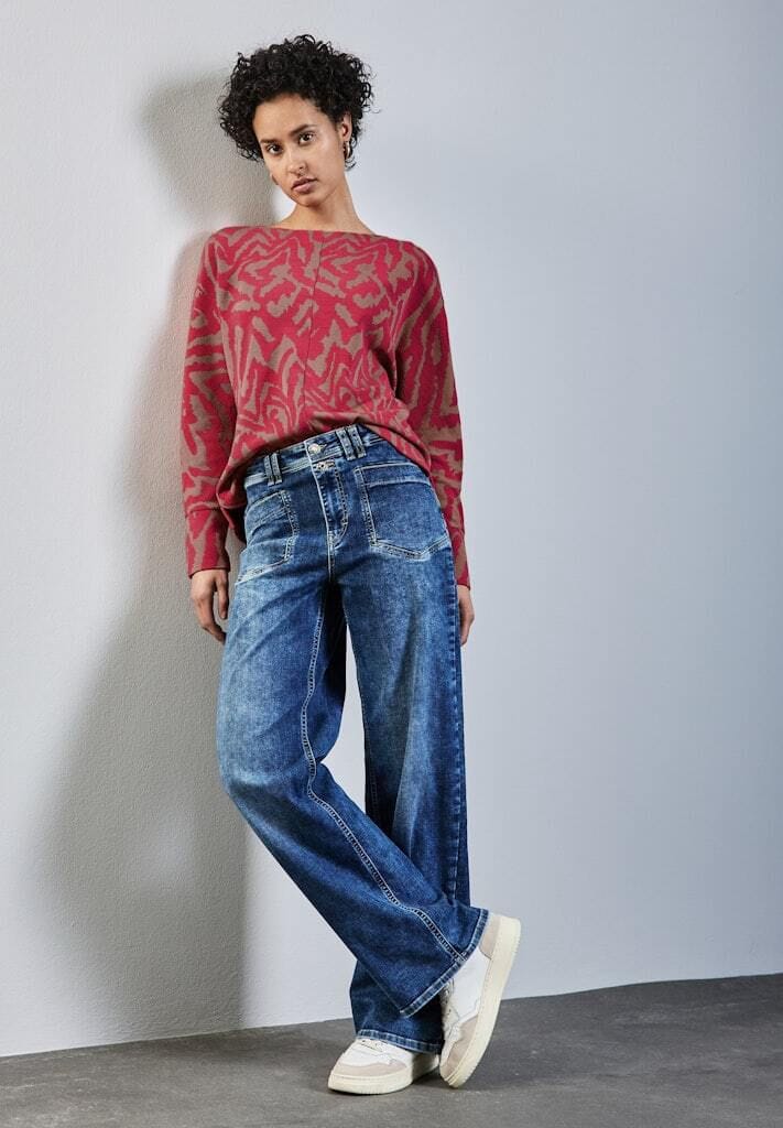 Street One Langarmshirt U-Boot-Ausschnitt für Damen Online Outlet
