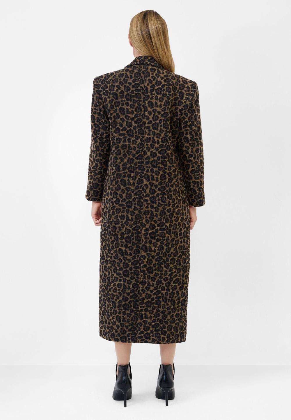 RICANO Damen Mantel Fabiana mit Leopardenmuster Sonderangebot der Fabrik